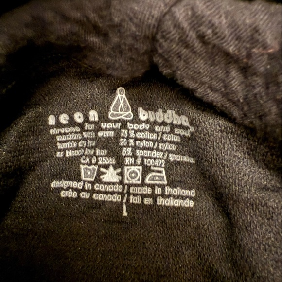 NWOT Neon Buddha Black Textured Cowl Neck Tunic Top Pocket Button Detail - Picture 3 of 7